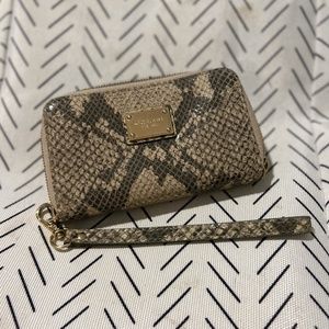 Michael Kors Snakeskin Wristlet